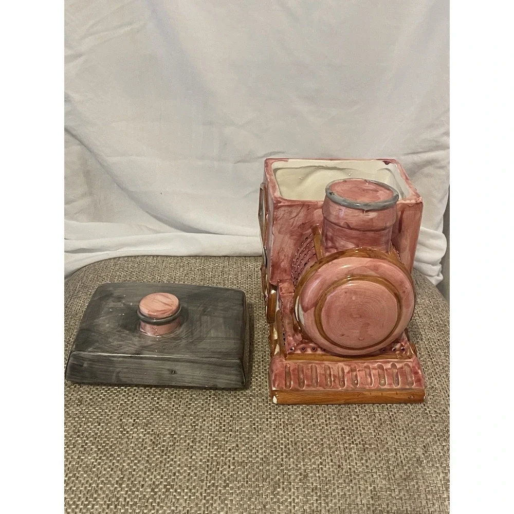 Vintage 1950s Happy Train Cookie Jar Sierra Vista Ceramics